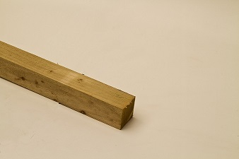 75mm x 75mm Green Treated Fence Post