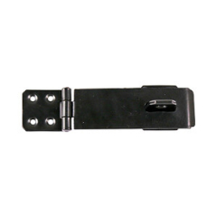 125mm 4.5" Safety Hasp & Staple Black