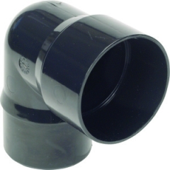 68mm Circular Downpipe 92.5 Degree Bend Black
