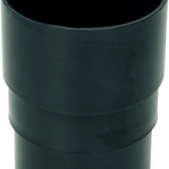 68mm Circular Downpipe Connector Black